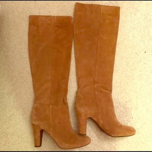 Jessica Simpson camel suede boots
